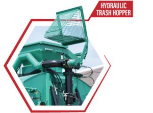Hydraulic trash hopper
