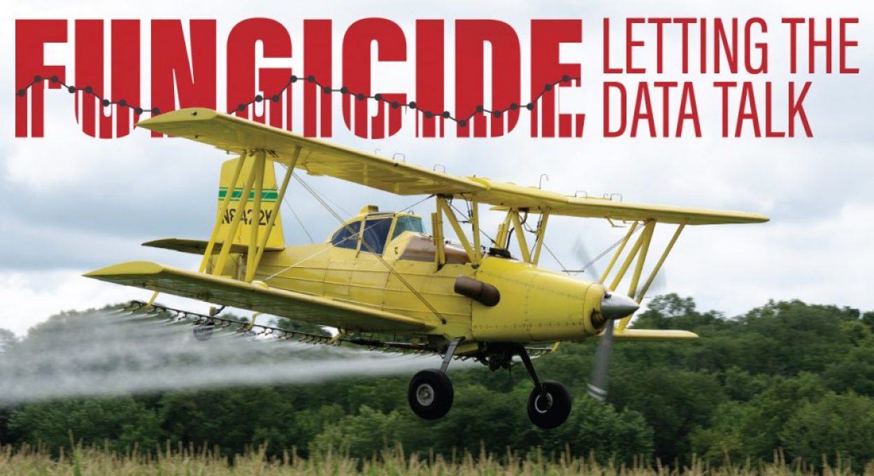 Plane Applying Fungicide