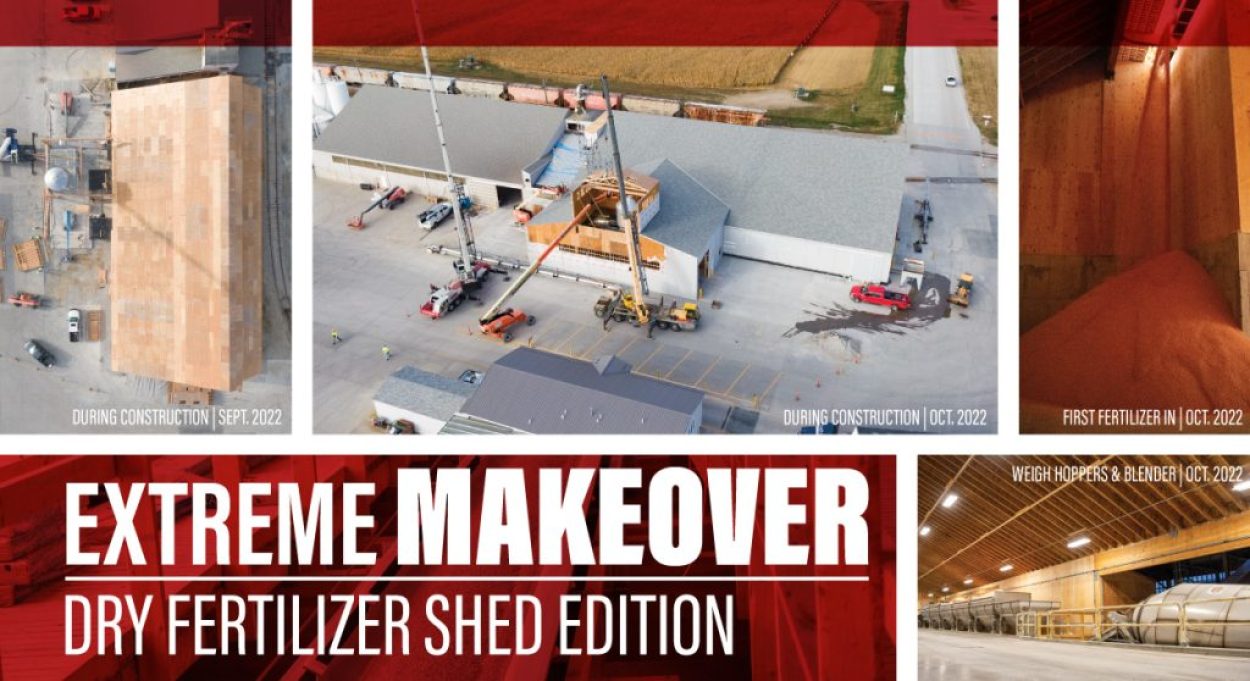 Dry Fertilizer Shed Makeover