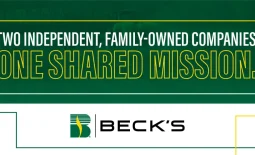 Planter with Green Overlay and Beck's Logo