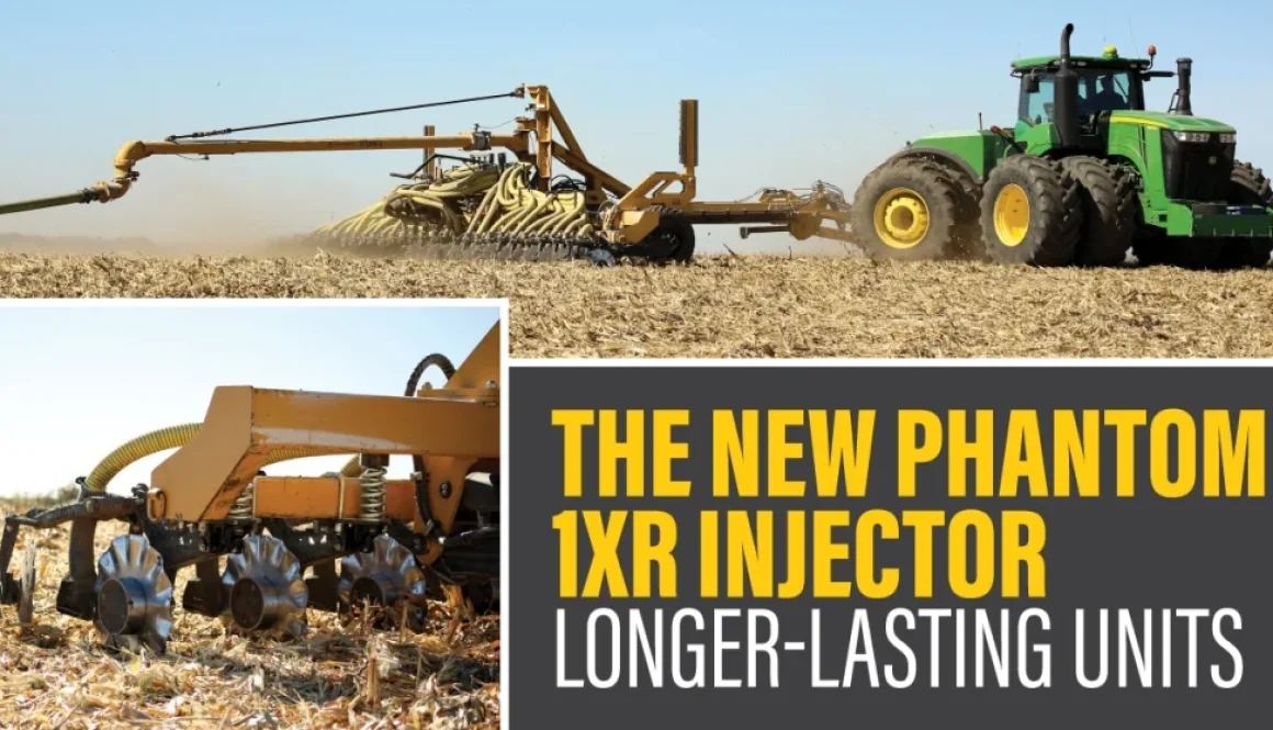 Phantom 1XR Manure Injectors applying in a field
